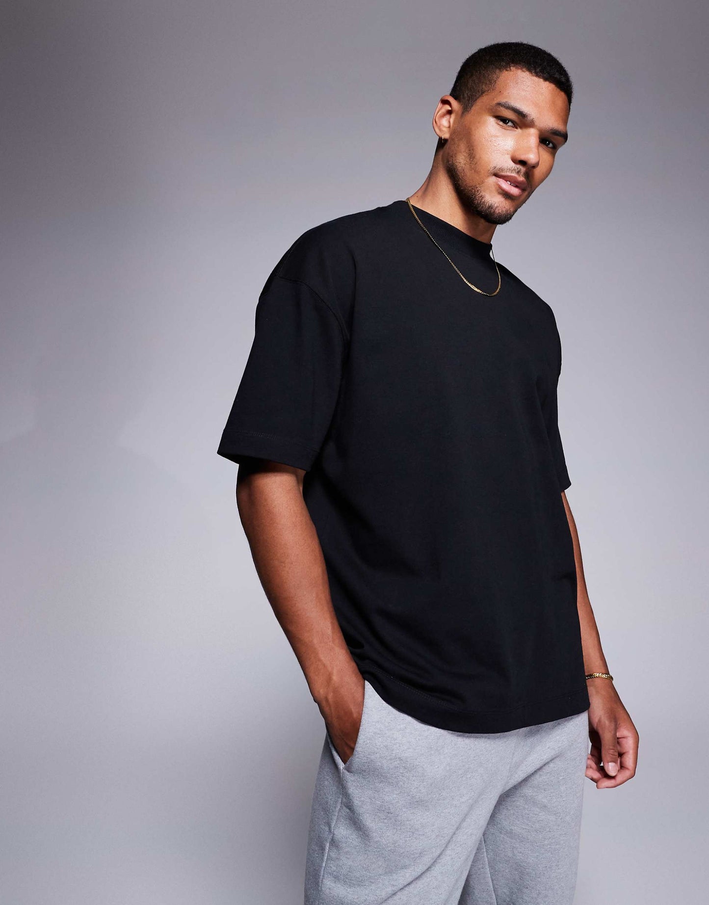 MONARCH PREMIUM HEAVYWEIGHT OVERSIZED T-SHIRT 300GSM | PURE BLACK