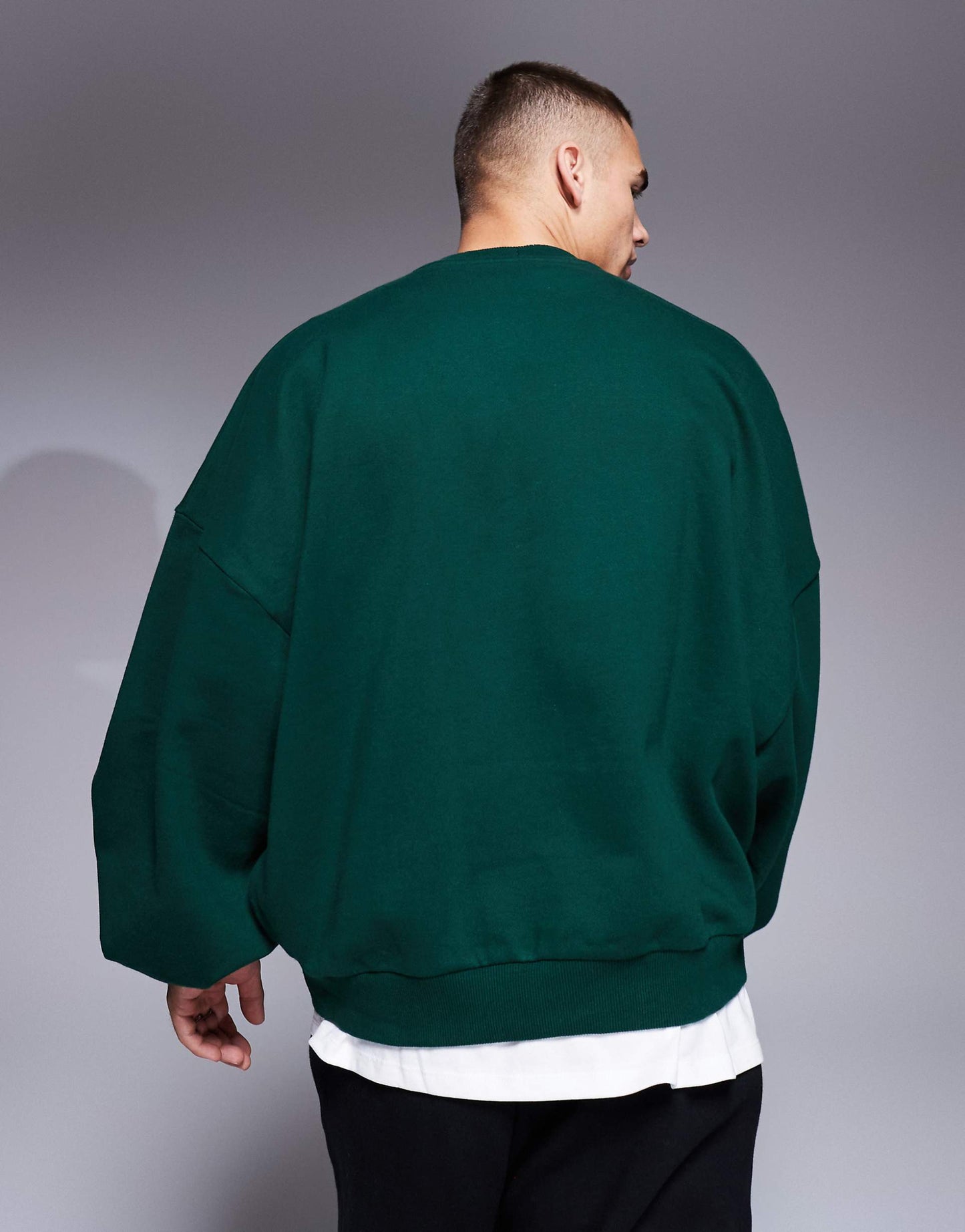 MONARCH EXTREME OVERSIZED PREMIUM HEAVYWEIGHT SWEATSHIRT 400GSM | DARK GREEN